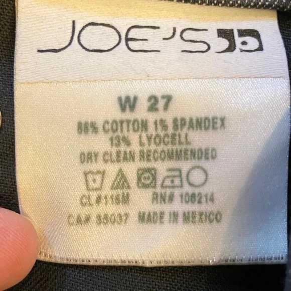 Joe’s Jeans 27 (US 4) Boot Cut Black Jeans Low Rise Women’s Stretch Berlin - Picture 7 of 11